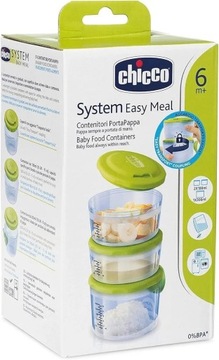 Pojemniki na żywność Chicco Easy Meal 6m+ 3szt 