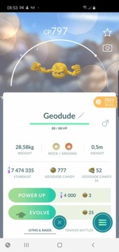 Pokemon go SHINY  Geodude