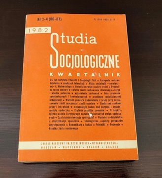 Studia socjologiczne kwartalnik 3-4 (86-87) 1982