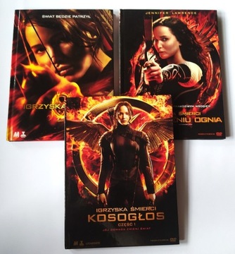 Igrzyska Śmierci 3 x DVD Booklet The Hunger Games