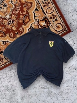 Ferrari | Polo koszulka czarna