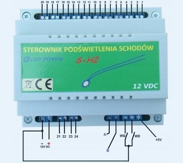 Sterownik schodowy oświetlenia LED S-H2