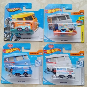 Hot Wheels _ Volkswagen T1 Kool Kombi _ 4 sztuki