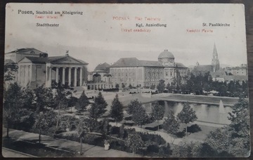 Poznań Plac Teatralny 1920