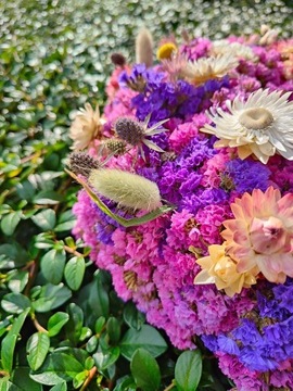 Wianek z suszonych kwiatów ⌀32 cm (C2)