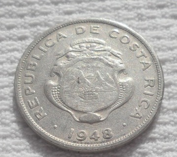 Kostaryka Ameryka Centralna 50 centymów 1948