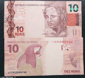  BRAZYLIA 10 REAIS 2010 UNC