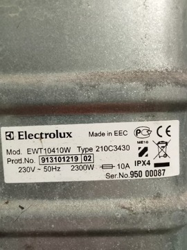Electrolux EWT10410W filtr pralki