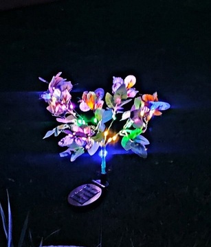 Lampa solarna LED świetliste  motyle  