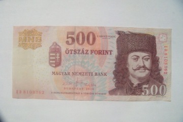 BANKNOT  Węgry 500 Forint 2010 r.
