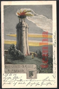 MIĘDZYCHÓD Birnbaum pomnik Bismarcksaule 1901