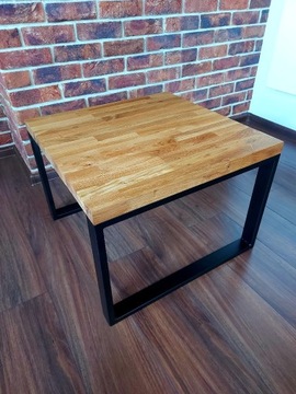 Dębowy stolik kawowy typu Loft/Studio