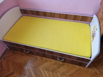 Łóżko dziecięce z wysuwaną szufladą wymiary 164x80cm
