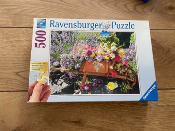 Puzzle Ravensburger 500 szt Kwiaty - super stan