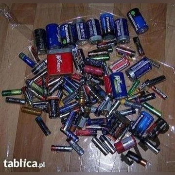 Zużyte używane puste baterie sprzedam 100szt