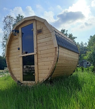 SAUNA ogrodowa BECZKA zewnętrzna. Sprawdz!