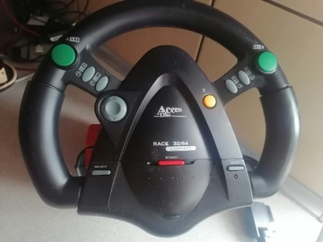 Kierownica do Nintendo 64 GUILLEMOT Racing Wheel 