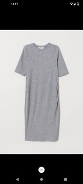 Sukienka ciążowa prążek H&M 36 S rajstopy gratis