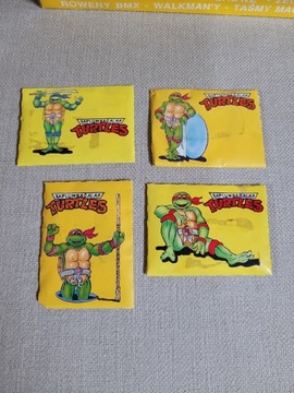 4 x Gumy Turtles Wojownicze Żółlwie Ninja "PRL"