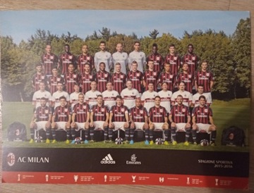AC Milan 2015/2016 - oficjalne zdjęcie promocyjne - unikat