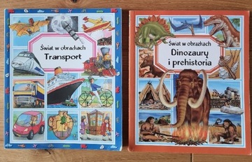 Świat w obrazkach. Transport i Dinozaury.