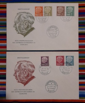 FDC koperta Saarland