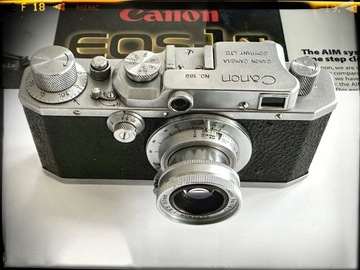 Aparat analogowy Canon S II + Serenar 50mm f3.5
