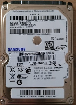 Dysk twardy Samsung HM321HI 320GB SATA III 2,5"