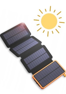 POWER BANK SOLARNY 25000mAh ŁADOWARKA SOLARNA 6W