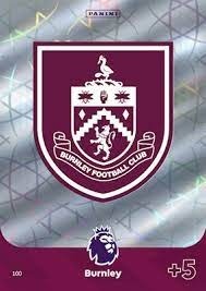 karta Panini Premier League Burnley crest