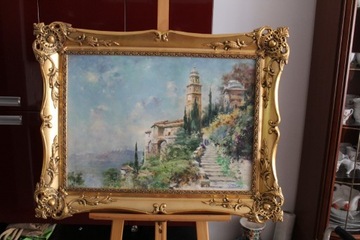 Obraz olejny, Wolfgang Tritt, Lago di Lugano