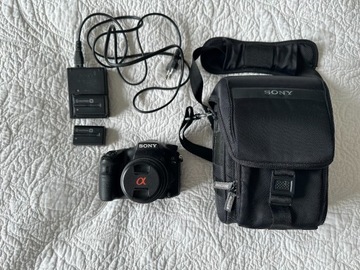 SONY ALPHA 77 II + SONY LENSES 18-55mm + ETUI