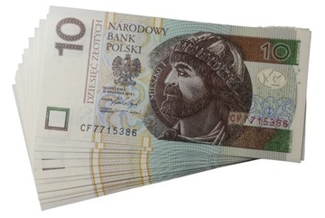 10 zł złotych UNC z paczki bankowej 2016 seria CF