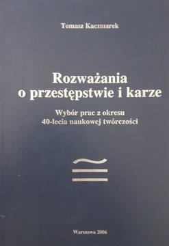 Rozważanie o przestępstwie i karze