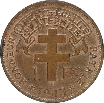 Kamerun 1 franc 1943, KM#5