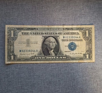 1 dolar USA 1957A niebieska pieczęć 