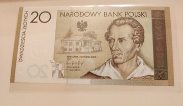 Banknot kolekcjonerski Juliusz Słowacki 20