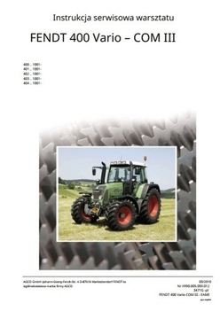 Instrukcja napraw Fendt 411, 412, 413 COM III PL