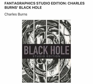 Black Hole Studio Edition Charles Burns UNIKAT