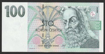 Czechy 100 koron 1997 - stan bankowy UNC