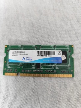Pamięć A-Data  DDR2 1GB 1Rx8 PC2 -6400S-555