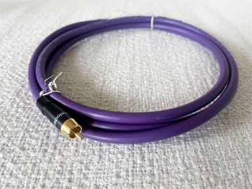 Cyfrowy przewód audio RCA Melodika Purple Rain 2m Coaxial koaksjalny kabel