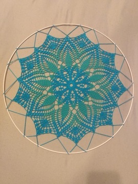 Mandala na szydełku, serweta 40 cm