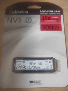 NOWY Dysk SSD Kingston Nv1 500gb lepszy kontroler