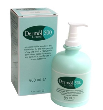 DERMOL LOTION 500ml EMULSJA EGZEMA AZS ŁUSZCZYCA