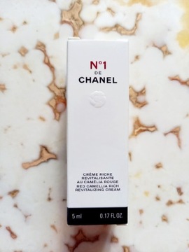 N°1 de CHANEL 5ml Red Camellia Rich krem dzień noc