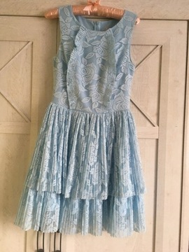 Błękitna sukienka Bicotone
