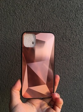 NOWE Diamentowe etui IPhone 11 różowe złoto