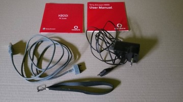 Ładowarka, kabel, instrukcja, CD do SE k800i