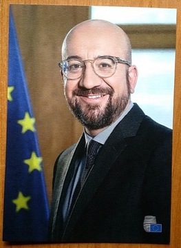 Charles Michel - premier Belgii - autograf